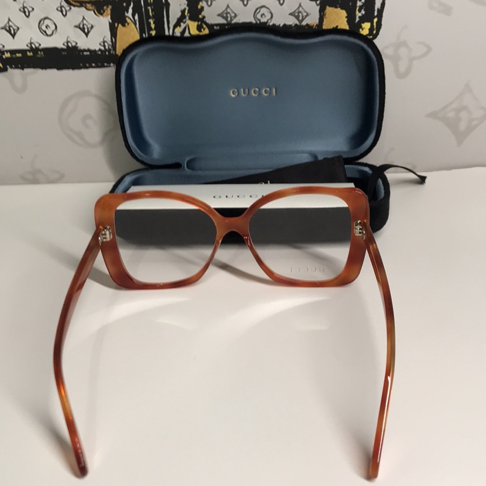 Luxury New Authentic Gucci GG0473O 003 Eyeglasses - Picture 10 of 14